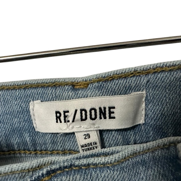 RE/DONE Womens 70s Stove Pipe Button Fly Jeans Size 29 Straight Fit Cotton USA - Picture 9 of 9